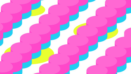 retro circle stripe★