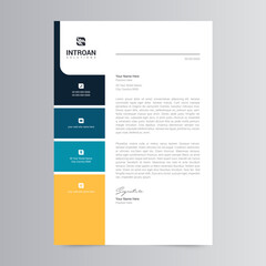 Clean and Corporate Letterhead Template