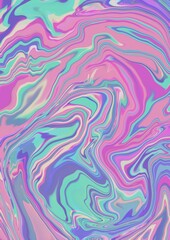 Abstract background for layouts. Color mixing. Paint streaks. Pink, turquoise and purple