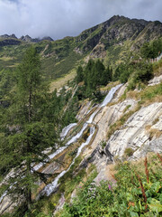 Toce waterfall in Italy