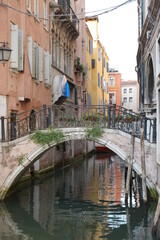 Fototapeta na wymiar Canals in Venice bridges and architecture high resolution photos travel Italy