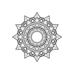 Ornamental luxury mandala pattern, Flowers coloring page for kdp interiors