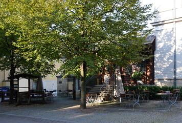 Street Scene in the Resort Bad Pyrmont, Lower Saxony