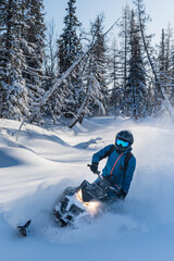 active recreation on snowmobiles