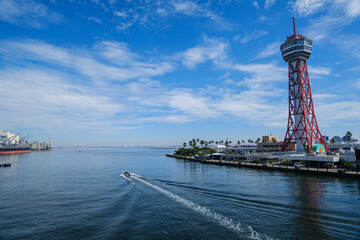 博多ポートタワーのある風景