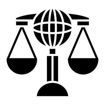 International Law Glyph Icon