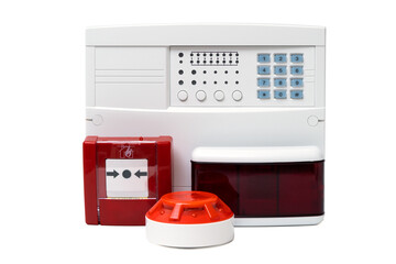 Fire alarm security. Good for security servise engeniering company site or advertising