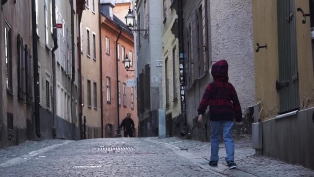 Stockholm - Sweden - 22-09-2019- Little child girl