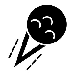Meteorites Line Icon © SAMDesigning