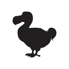 Dodo bird silhouette vector