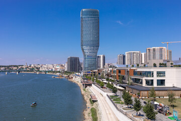 Belgrade Watefront City Center from Gazela Bridge