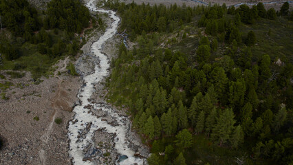 River in Aktru valley of Altai