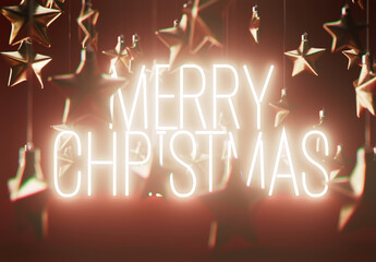 Merry Christmas Star Decoration