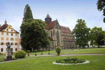Fototapeta na wymiar exteriors of Salem abbey, bavaria, germany