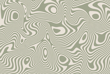 Abstract fluid pattern. Fluid wavy lines. Dynamic liquid. Retro background vector print - 521437178