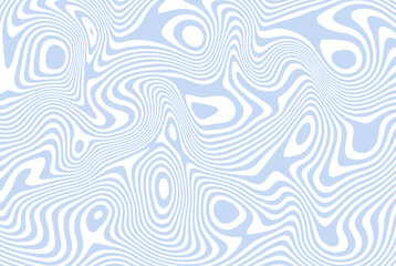 Abstract fluid pattern. Fluid wavy lines. Dynamic liquid. Retro background vector print - 521437187