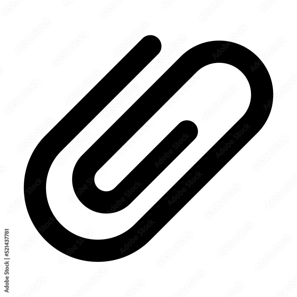 Poster Paperclip Glyph Icon