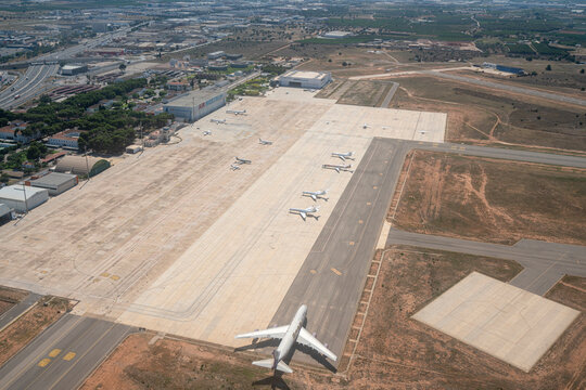 Over Flying Valencia Airport Manises