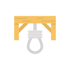 Death Rope vector Flat Icon Design illustration. Halloween Symbol on White background EPS 10 File