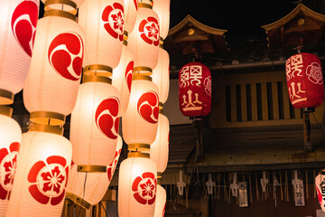 京都祇園祭の提灯 - obrazy, fototapety, plakaty