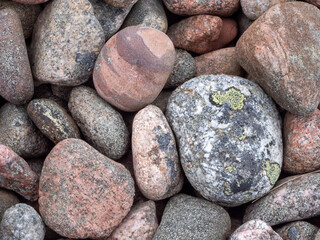Fototapeta na wymiar stones on the beach at Jurmo island, Finland