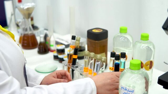 scientist working in laboratory