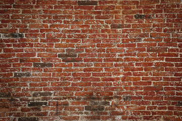 Fototapeta na wymiar Red Brick Wall Texture Background