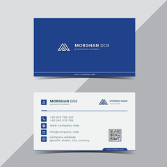 modern blue business card