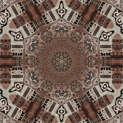 Traditional mystic background design. Arabesque ethnic texture. Geometric stripe ornament cover photo. Turkish fashion for floor tiles and carpet. Repeated pattern design for Moroccan textile print