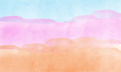 orange, pink and blue brush stack background
