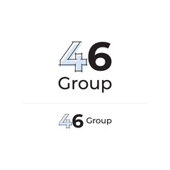 46 Letter Typo Construction Group Logo Design Template