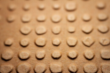 Extreme macro of embossed brown paper