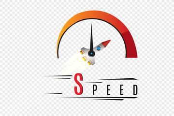 Rocket speed logo
