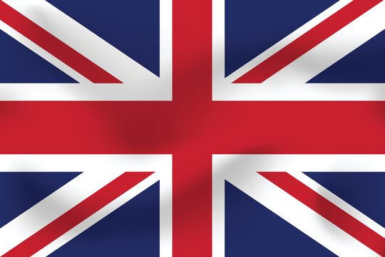 National flag of United Kingdom. Realistic pictures flag