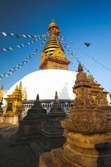 Swayambhunath Stupa at Kathmandu, Nepal.