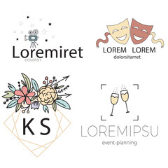 creative modern and monogram logo design.