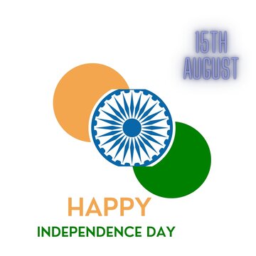 Vector Happy independence Day India 15th August white background with tricolour illustration