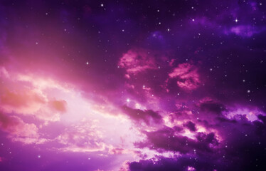 night sky with stars. © natara