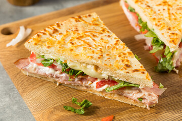 Homemade Pizza Turkey Wedgie Sandwich
