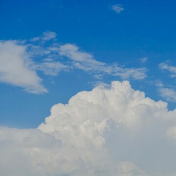 入道雲と青空 雲の背景 © Matsudondon