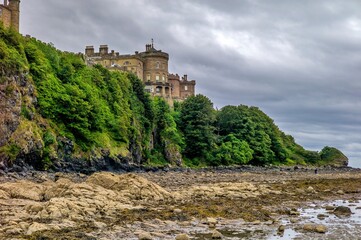 View of Culzean Castle from the beach