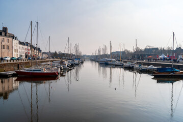 Fototapeta premium Vannes – miejscowość i gmina we Francji, w regionie Bretania, w departamencie Morbihan. Stolica celtycka Wenetów.