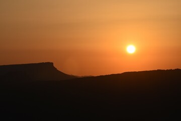 sunrise in the mountains