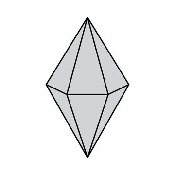 Hexagonal bipyramid geometric shape