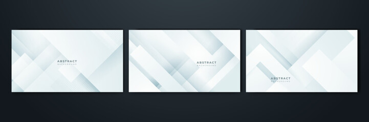 Abstract white geometric shape with futuristic concept background. White texture background