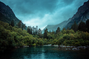 lake in the mountains