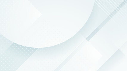 Abstract white geometric shape with futuristic concept background. White texture background
