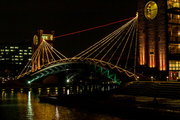 Obraz premium 富山市 富岩運河環水公園 ライトアップ