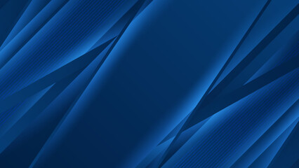 Obraz premium Abstract blue background poster with dynamic lights. Technology network vector illustration.