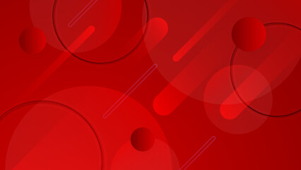 Abstract lines pattern technology on red gradients background